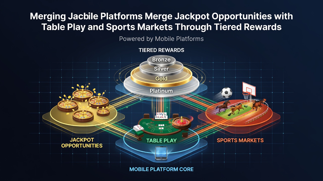 Mobile screen showing integrated casino rewards across slots, tables, and sports betting