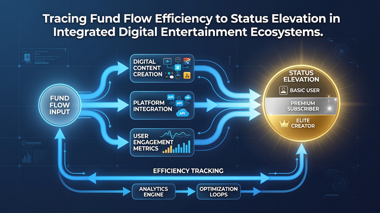 Visualization of user progression from standard accounts to elevated VIP status through efficient payment pathways